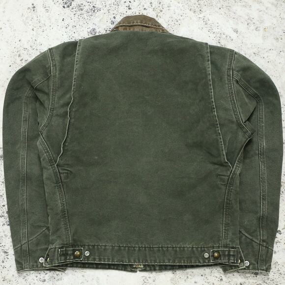 Vintage Carhartt J97 MOS Green Detroit Jacket Size Small - Picture 4 of 16